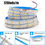 24V IP68 Waterproof LED Strip 120Leds White/Pink/Yellow/Red/Ice Blue/Green Swimming Pool Home Decor Flexible Ribbon Rope Light