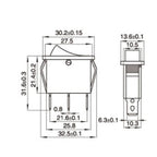 1 Piece KCD4 KCD3  6PIN 3PIN 16A 250V 20A 125V Double Light Switch Rocker Switch Waterproof ON-OFF  Boat Power Switch