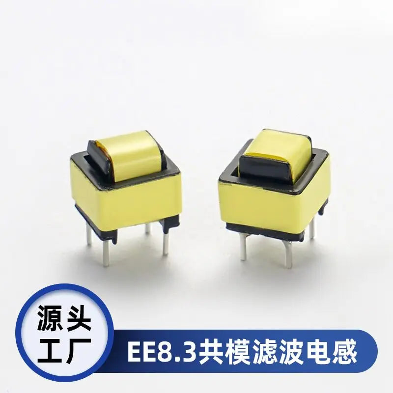 5PCS Common Mode Inductor Power Supply Filter Through-Hole Choke Inductor Coil EE-Type Inductor 10mH 20mH 30mH