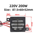 220V Insulated 100W 150W 200W PTC Ceramic Heater With Fan Heat Blower For Incubator PTC Ceramic Thermistor Insulation Fan Heater
