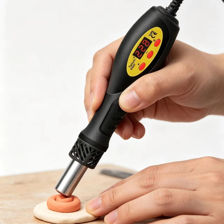 Micro Hot Air Gun 600W Rework Soldering Station LCD Digital Hair Dryer For Soldering 110V Heat Gun Welding Repair Tools