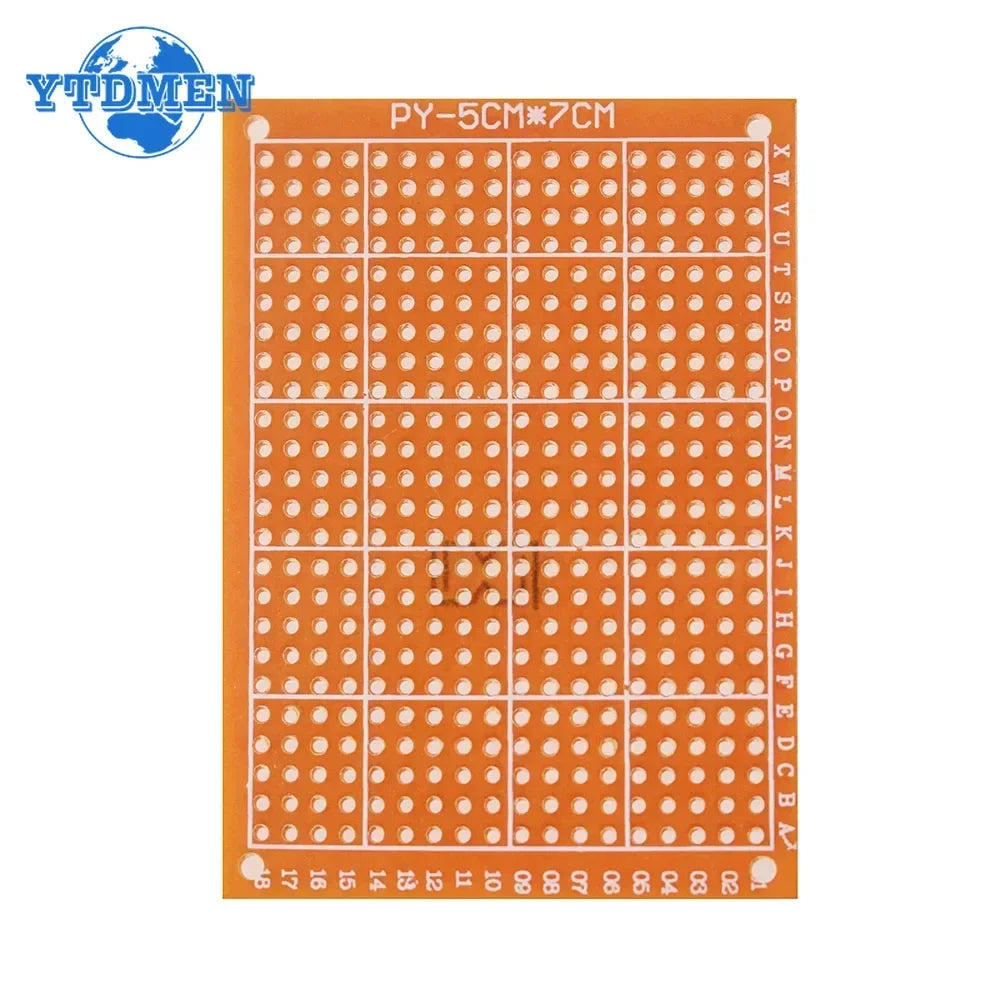 5/10pcs PCB Single Sided Circuit Board 5*7cm 7*9cm 9*15cm Bread Board Protoboard Universal Printed Circuit Boards DIY Set Yellow
