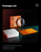 K&F CONCEPT Effects Filters Kaleidoscope Prism/Spiral Halo/Split Diopter/Motion Blur/4 6 8 Points Camera Lens Filter Photography