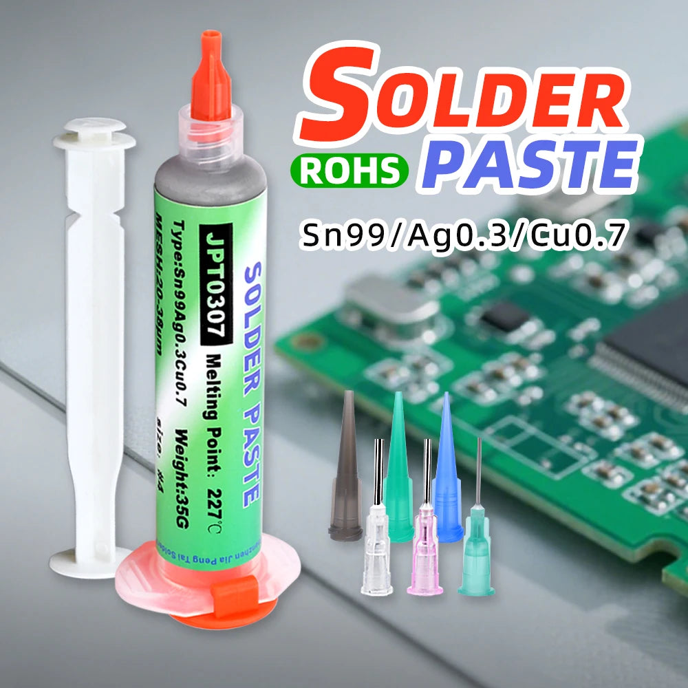 JPT0307 Lead-Free Solder Paste RoHS No-Clean Silver-Containing for SMT