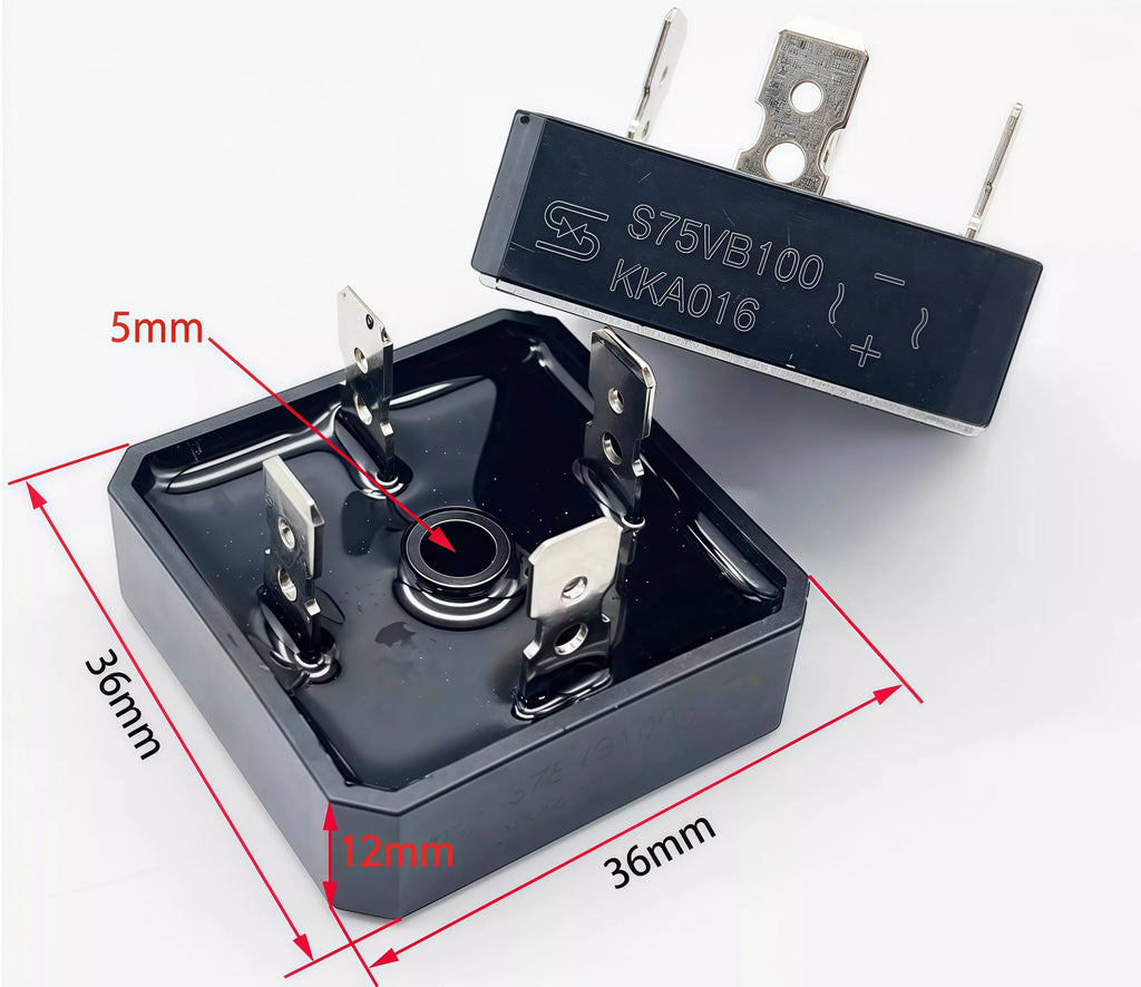 Inverter welding machine rectifier bridge S75VB100 welding machine maintenance parts 75A 1000V silicon bridge rectifier brand ne