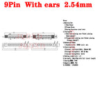 1sets DC 36V 5A Waterproof Magnetic Pogo Pin Connector 5Pin With Ears Pogopin Male Female Spring Loaded DC Power Socket