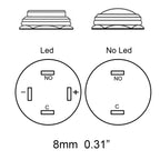 Electric Waterproof Power 12v Led Light Momentary Push Button Switch 8/10/12/16/19/22 Mm Pressure Switches 220v 24v 3v Keyboard