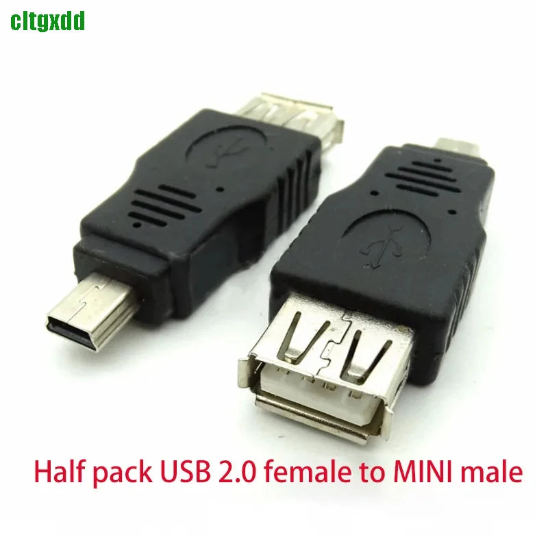 Cltgxdd USB 2.0 Adapter Mini 5P to A Male Female Micro to USB Android Data Side T Port Converter Selector Connector