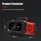 12v/24v Fully Automatic Battery Charger 7-segment Smart Car Battery Charger Pulse Repair for Agm Gel Wet Lead Acid Charging