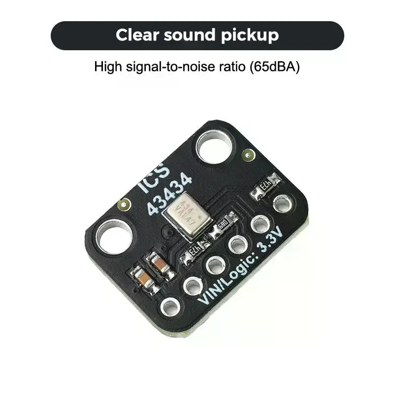 ICS-43434 I2S MEMS Microphone Module Breakout Low-Pass: Mini Filter Smart Voice Recording RC Drones