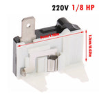 1pc 4TM 110/220V Refrigerator Overload Protector Freezer Replacement Relay 1/2 1/3 1/4 1/5 1/6 1/7 1/8HP Protector Wholesale