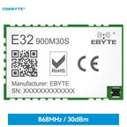 SX1276 Lora Wireless Module 868/915MHz 10KM Long Distance E32-900M30S SPI Low Power Consumption SPI LoRa Spread Spectrum Module