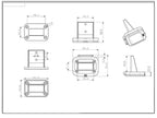 OMCH 1/2/5PCS 50A/120A/175A For Double Pole Plug Connector with Mount Bracket Panel Cover For Boat Truck Cable Connectors Plug