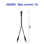 Splitter DC Power Cable 1 To 2/3/4/5/6/8 Way 5V 12V Male Female 5.5x2.1mm DC Plug Extension Wire For LED Strip Light Camera CCTV