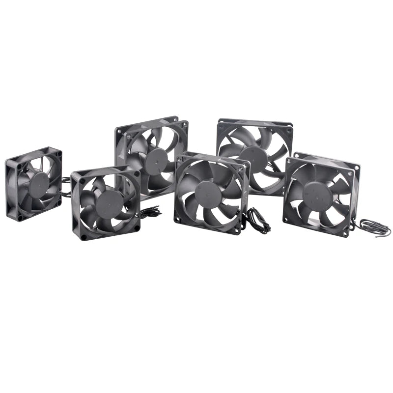 ANCHAOPU 40mm 50mm 60mm 70mm 80mm 92mm 120mm 140mm EC Brushless Cooling Fan AC 110V 120V 220V 240V Axial Flow Fan for Cabinets