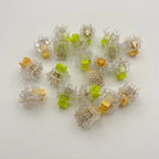 Outemu Silent Switch Crystal Clear PeachV3 LemonV3 Mechanical Keyboard 5Pin Linear Tactile Mute Switchs Transparency Shell Lubed
