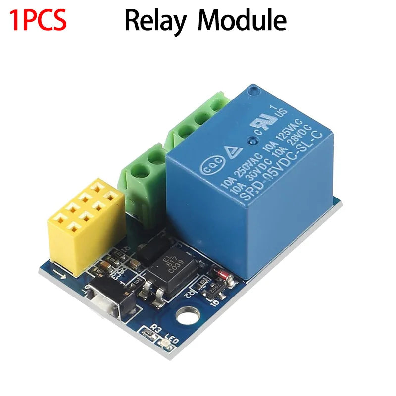 1-10PCS ESP8266 ESP-01S 5V WiFi Relay Module Things Smart Home Remote Control Switch For Phone ESP01S Wireless WIFI Module