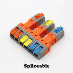10PCS Electrical Quick Terminal Blocks Lever Universal Compact Cable LED Wire Connectors 1/2/3/4/8/10 Pins Plugable Spliceable