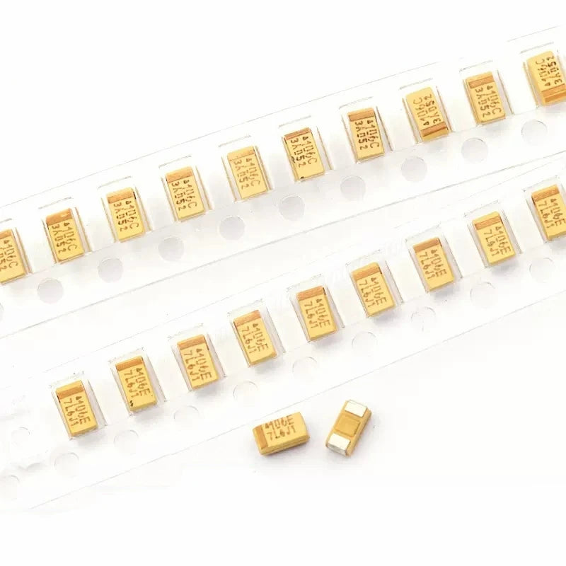 10PCS Tantalum Capacitor A B C D Type 6.3V 10V 16V 25V 35V 50V 4.7/6.8/10/15/22/33/47UF 100UF 150UF 220UF 330UF 470UF 680UF 106