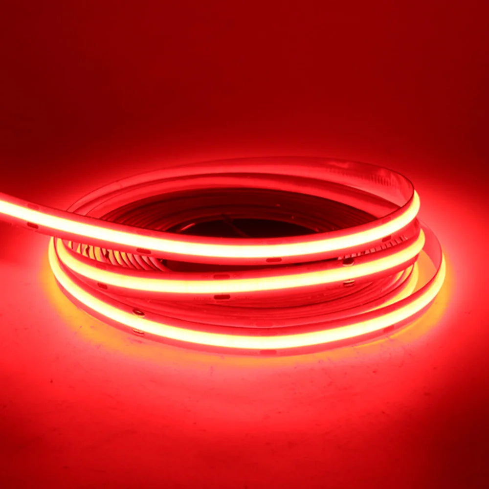 8/10mm COB LED Strip Light 12V/24V 480/528leds/m High Density Warm Cool White Red Blue Green Flexible Linear Tape Lights Bar