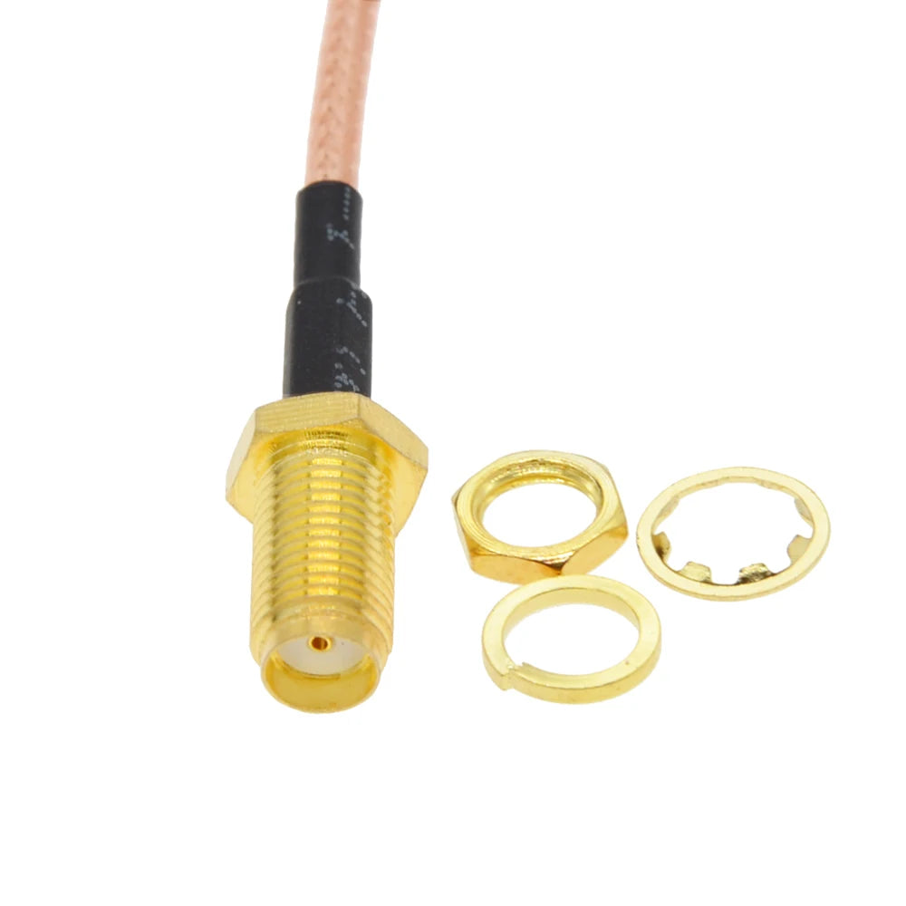 BEVOTOP 10PCS SMA Female to uFL IPX RF1 Female Connector RF Coax Pigtail Antenna Extension Cable  RG178 SMA  Cable