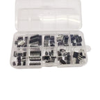 85PCS/lot IC Analog chip kit Box LM358 LM324 JRC4558 NE5532 LM386 TDA2030 TDA2822 LM393 UA741 LM339 Electronic components kit