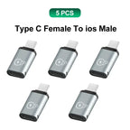 USB C Adapter Type C To Micro To Mini USB Female Converters for IPhone 14 13 Xiaomi Samsung for Lightning Male Charger Adapter