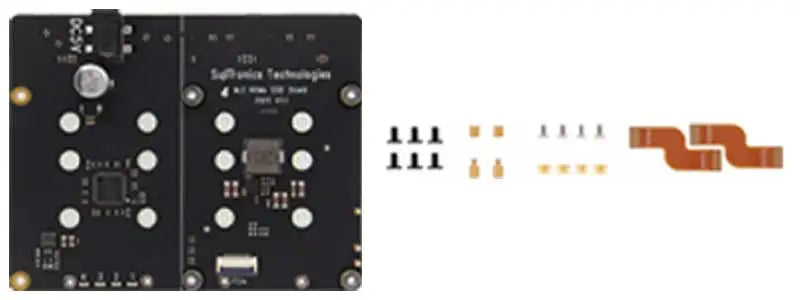 X1011 Raspberry Pi5 PCIe to M.2 NVMe 4-Ports SSD Board HAT Pi 5 Four-Times 2280