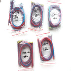 100pcs/Lot 0402 0603 0805 1206 SMD Model Train HO N OO Scale Pre-Soldered Micro Litz Wired LED Leads Wires 20cm