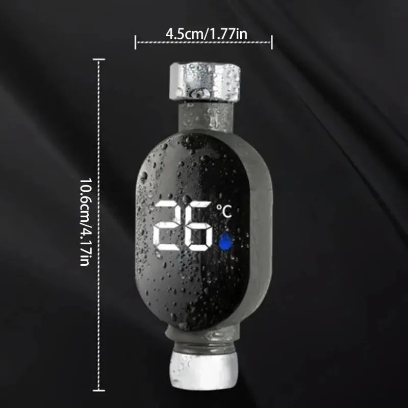 Bathroom Thermometer LED Display 0℃~99℃ Water Temperature Meter Shower Head Thermometer Accurate Digital Measurement Tool