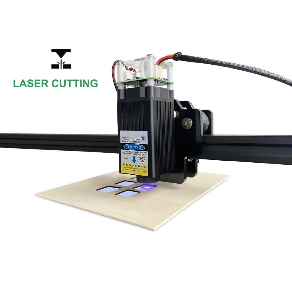 LASER TREE 10W 5W 4W Laser Module, 450nm TTL Blue Light Laser Head for Laser Engraving Wood DIY Creation Tool