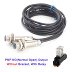 M12 Waterproof Laser Photoelectric Beam Sensor Switch 20 Meters Distance NPN PNP Output