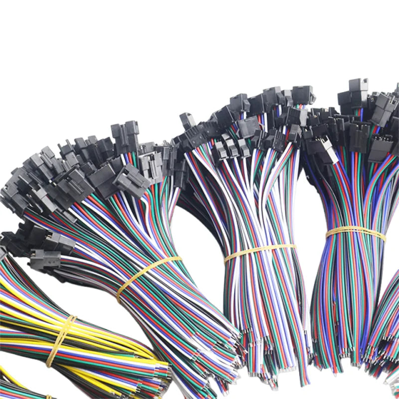 6Pair 2pin 3pin 4pin 5pin 6Pin Led Connector Male/female JST SM 2.54 Plug Connector Wire Cable for Led Strip Light Lamp Driver