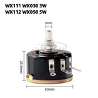 1W 3W 5W Adjust Speed Potentiometer Adjustable Resistor 1K 1.5K 2K2 3K3 4K7 6K8 10K 22K 33K 47K 22R 100 220 470 OHM WX110 WX112