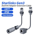 SPX to RJ45 Rectangular Satellite Connection Line CAT7 Network Adpater for Starlink Gen3 V3 Waterproof Extension Cable Connector
