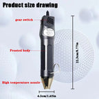 300°C Hot Air Gun, Soldering Temperature Blower, DIY Crafts Electric Heat Dryer, Mini Heat Gun for Shrink Tubing and Car Wrap