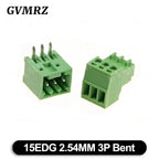 5Set/lot 15EDG 2.54mm PCB Seal Screw Terminal Block 2 ~ 12 Pin KF15EDG 2.54 Male Plug + Female Socket Pin Header Wire Connector