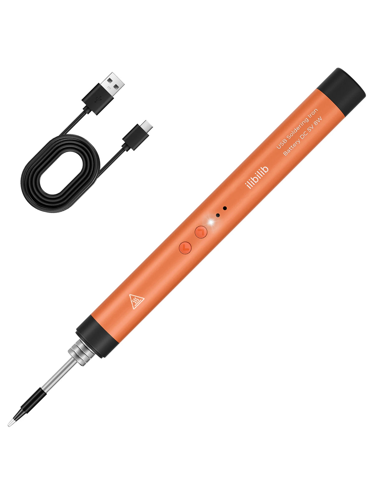 ILIBILIB HX8 8W 5V USB Soldering Iron Kit 300-420°C Built-in Battery Wireless Work Sleep Mode Fast Heating