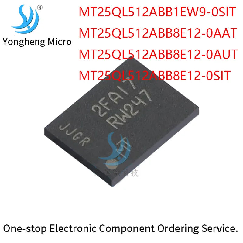 1PCS MT25QL512ABB1EW9-0SIT MT25QL512ABB8E12-0AAT MT25QL512ABB8E12-0AUT MT25QL512ABB8E12-0SIT Serial NOR Flash 512Mb (64MB)