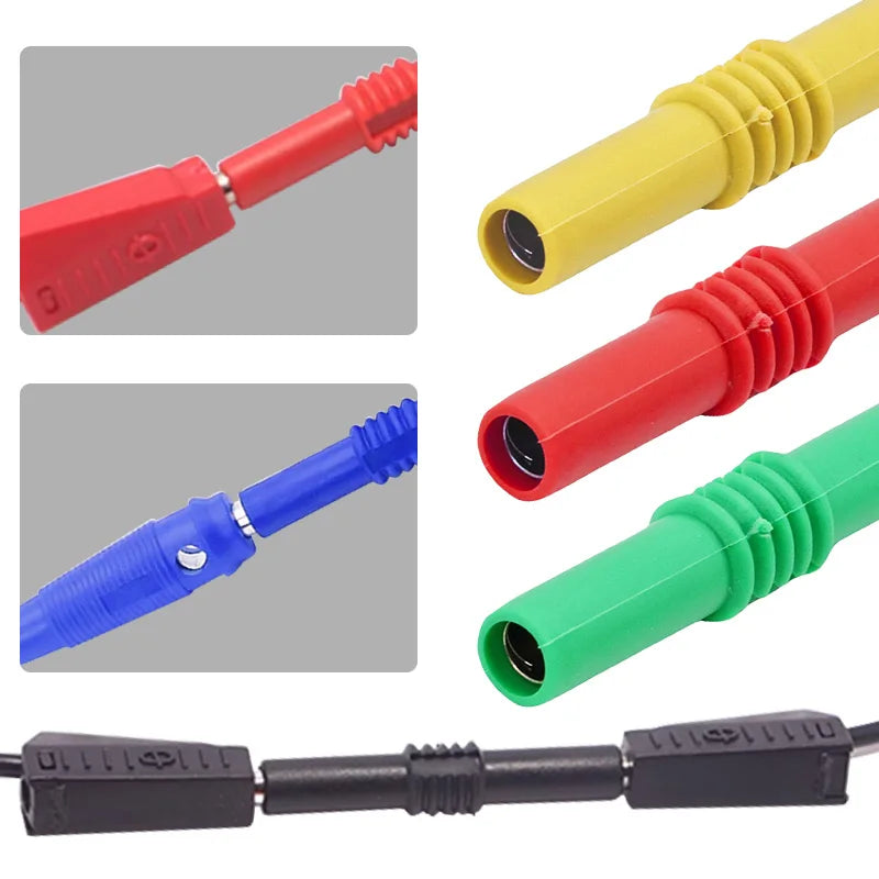 Female to Female Banana Jack Connector Stackable Extension Insulated Adapter Banana Socket