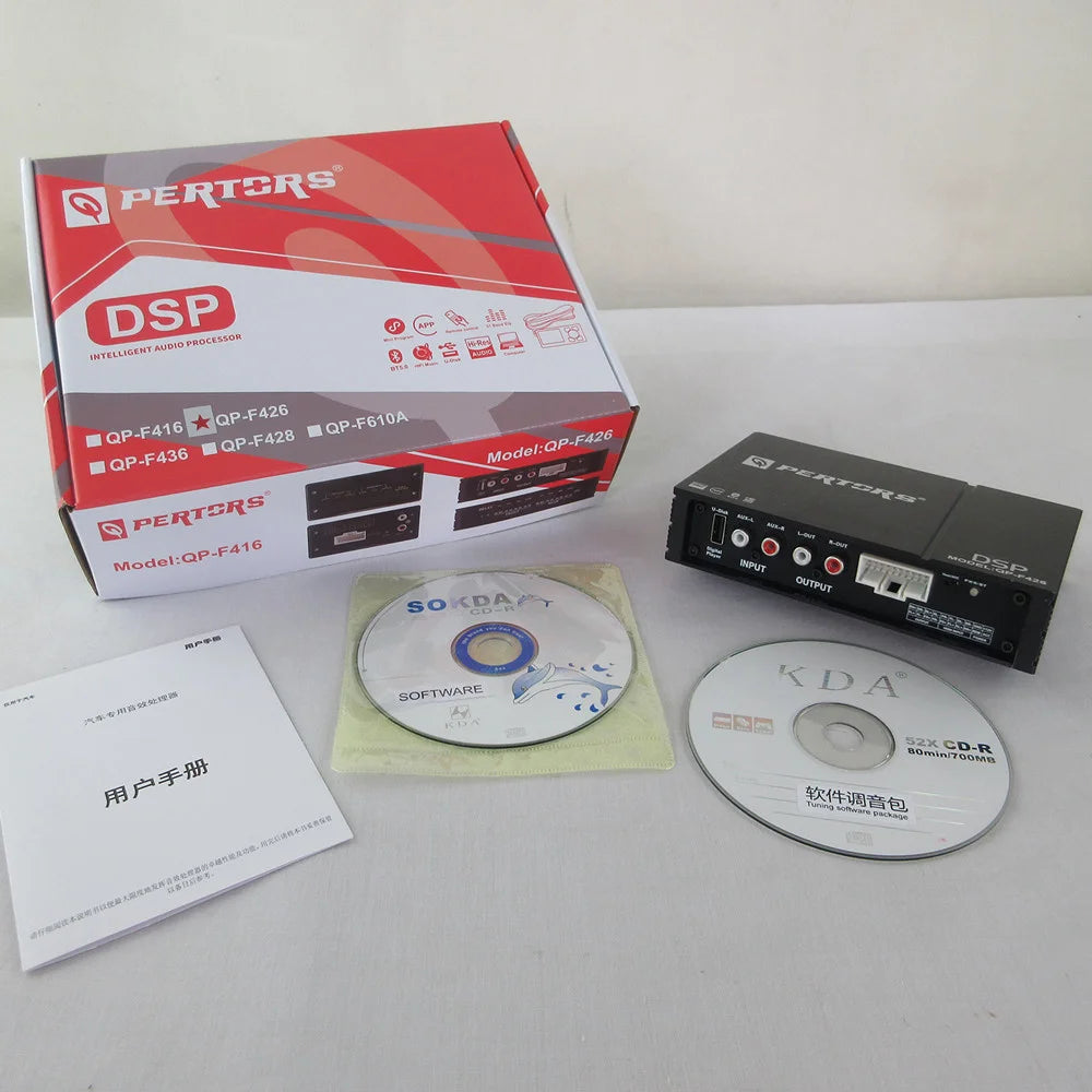Car Audio Modified DSP Android Before After Tuning The Sound Field High Bass Full-frequency Adjustment Processor with Bluetooth