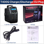 SKYRC T200 T400 T100 AC/DC Lipo Battery Dual Balance Charger Discharger for Traxass Airsoft Drone RC Battery Charger Fast Charge