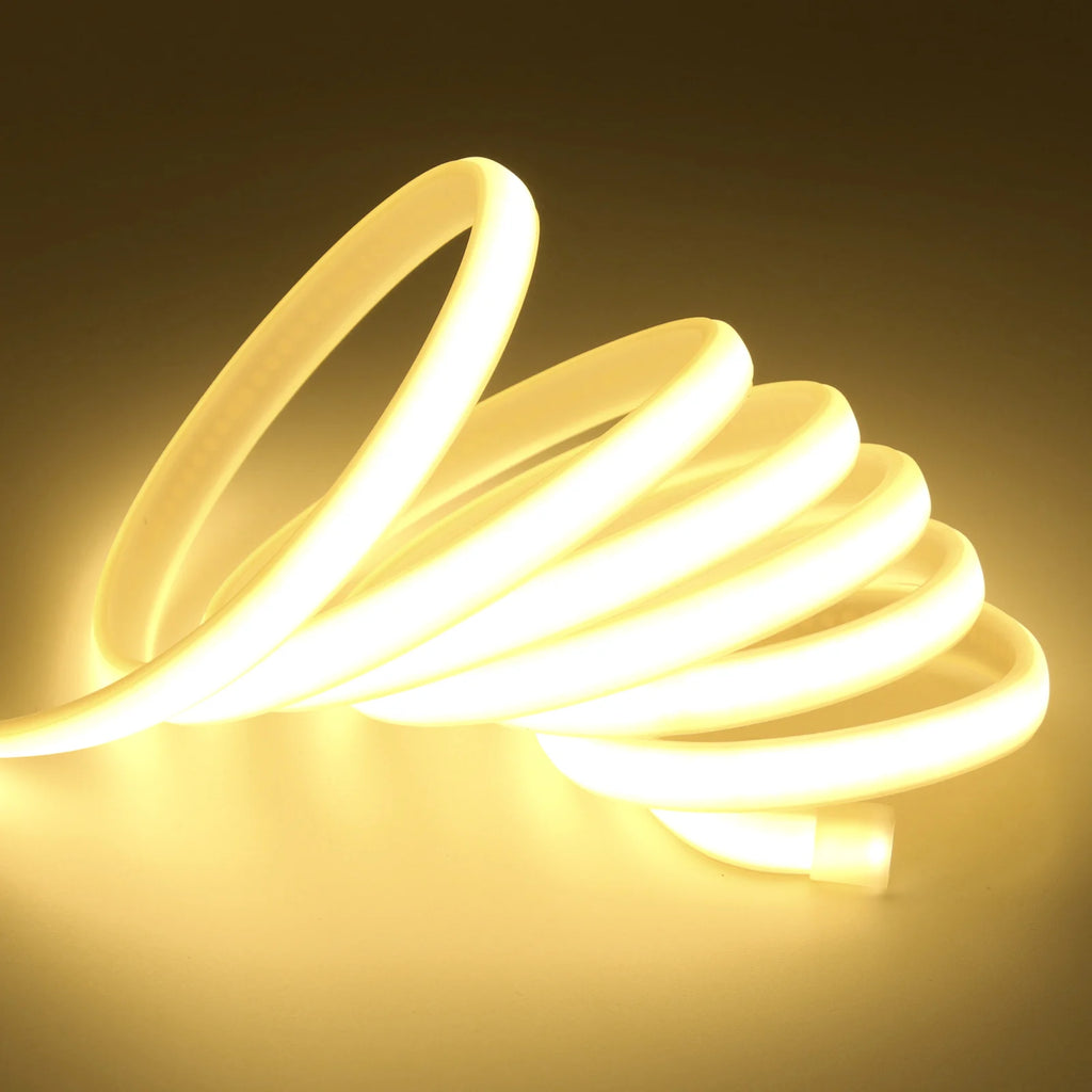 DC12V 24V COB Strip With 2PIN /DC Cable IP67 Waterproof Outdoor Home Decor Flexible Ribbon Rope LED Neon Light 3000K 4000K 6000K
