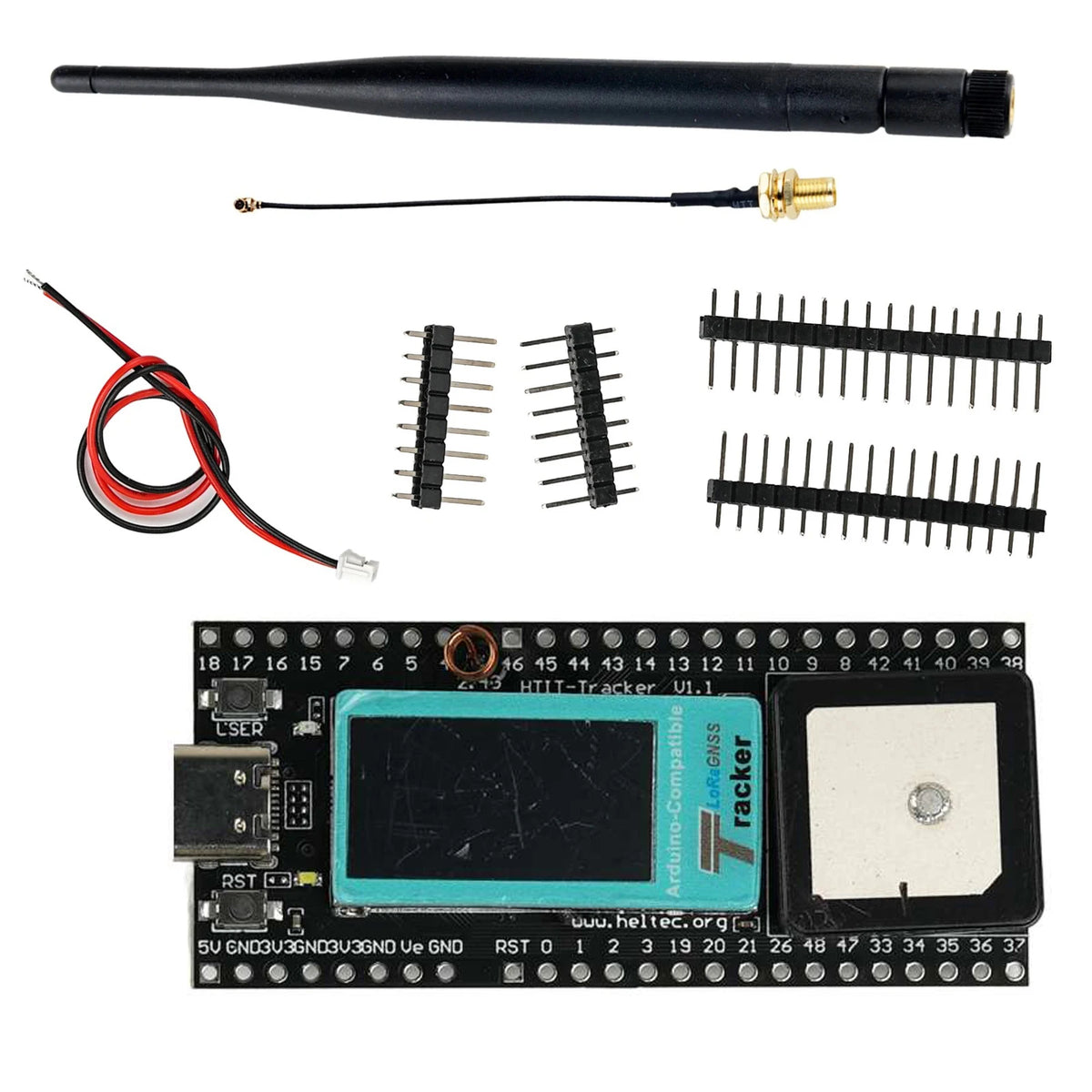 Heltec ESP32 LoRa Development Board GPS Tracker SX1262 868/915MHZ Lora Wi-Fi+BT Module GNSS Receiver for Arduino Meshtastic IoT