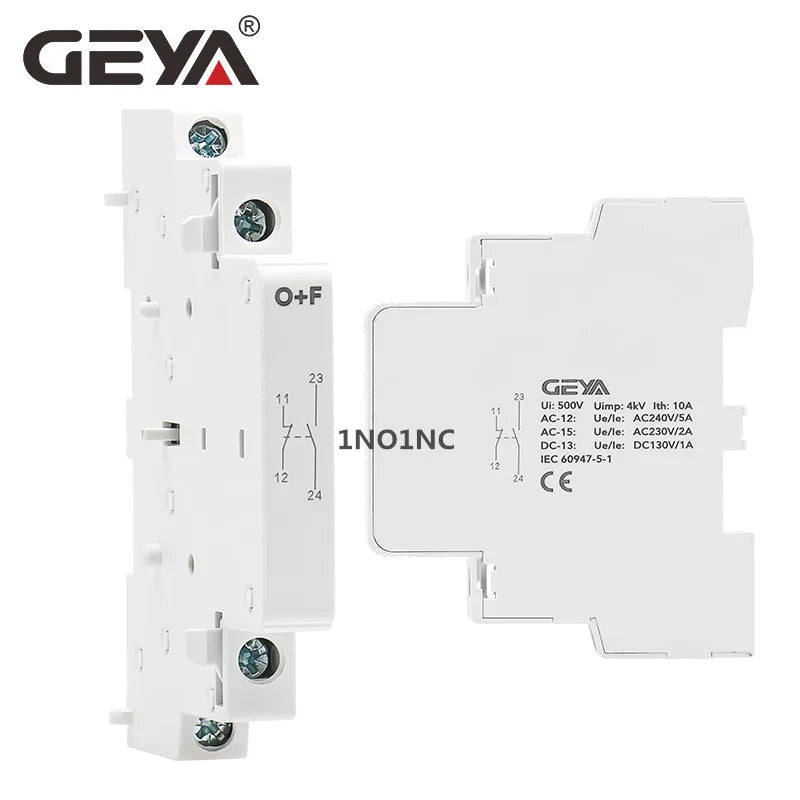 GEYA GYHC Modular Household Contactor AC24V 48V 110V 220V 2P 25A 2NC 2NO 1NO1NC 50/60Hz