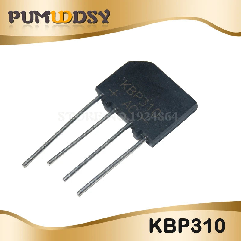10PCS GBJ2510 GBJ3510 KBU1010 KBU1510 KBP206 KBP210 KBP307 KBP310 KBL410 KBL608 ZIP4 1000V BRIDGE RECTIFIER new and IC