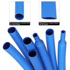 2:1 Times Shrink Heat Shrink Sleeve Tubes Set Thermoresistant Tube Wire Insulated Wiring, Red, Blue, Black Totaling 3 m