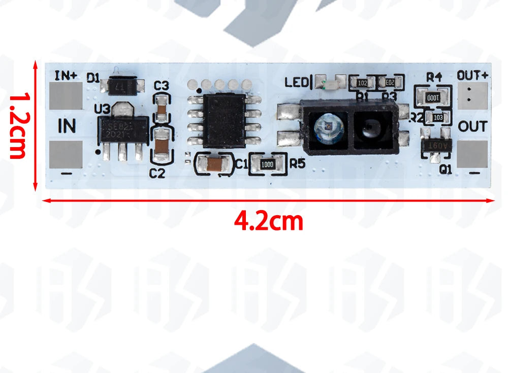 Touch Switch Capacitive Module 5V-24V 3A LED Dimming Control Lamps Active Components Short Distance Scan Sweep Hand Sensor Touc