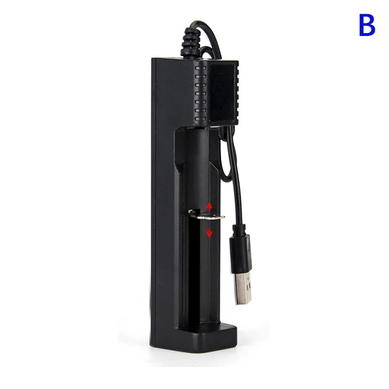 2-Slot Smart 18650 Battery Charger - USB-C Powered Lithium Ion Charger with LED Indicators, Universal Compatibility
