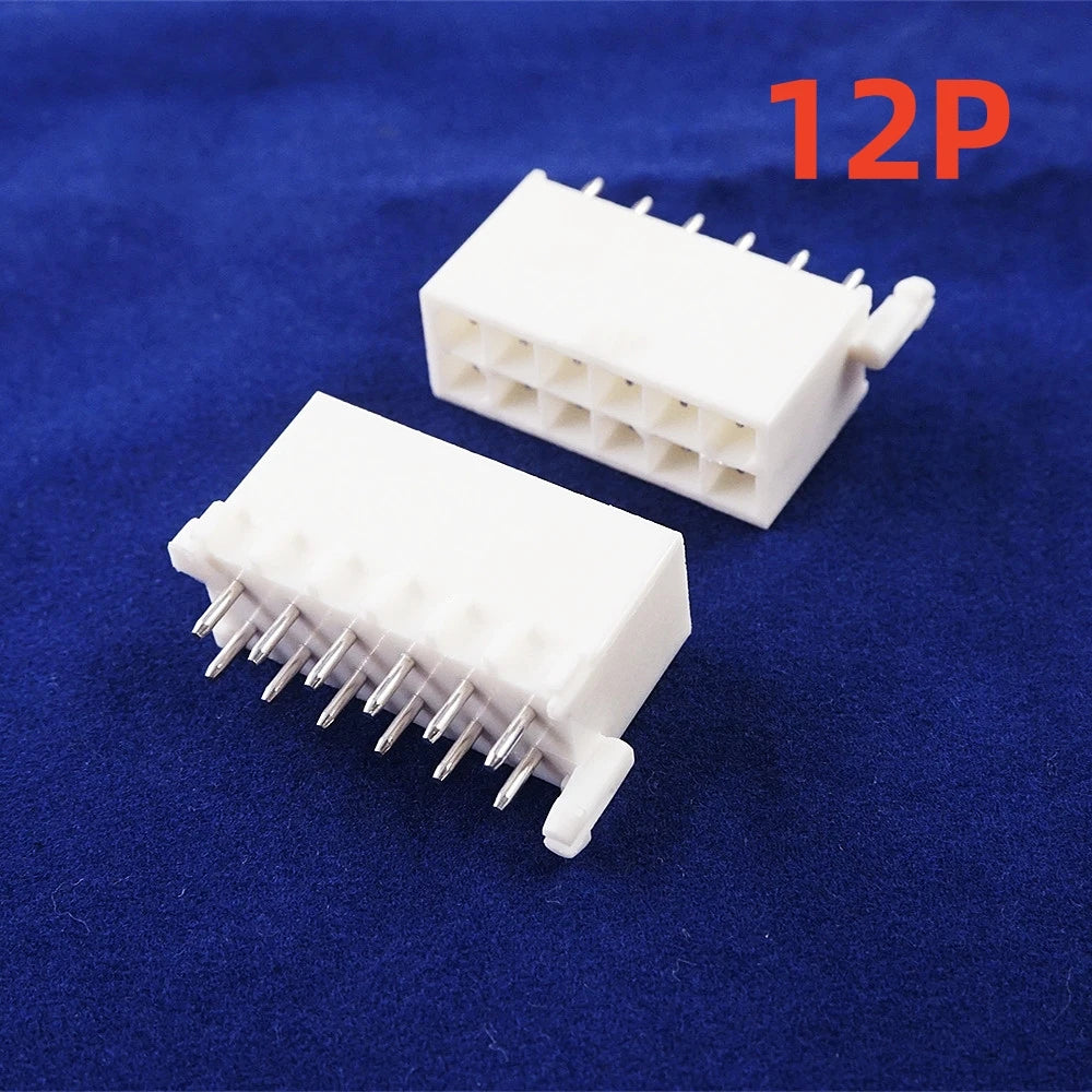 5 50pcs Pitch 4.14 mm PCB Male Header 2 3 4 6 8 9 10 12 15 16 Pin 0.163' Straight Through Hole Cross Mini Universal Mate-N-Lok